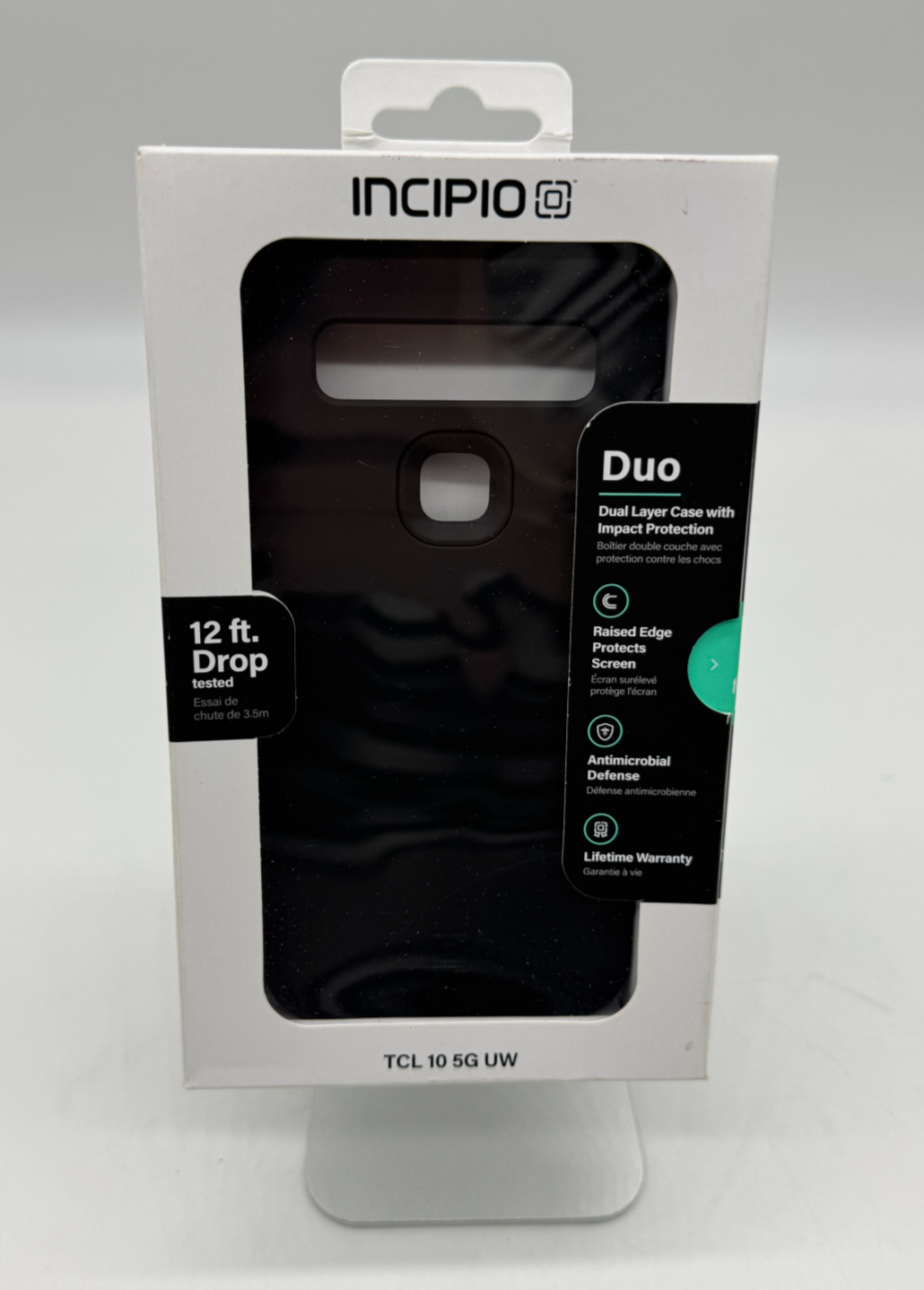 Incipio Duo Series Dual Layer Case for TCL 10 5G UW Smartphone - Black
